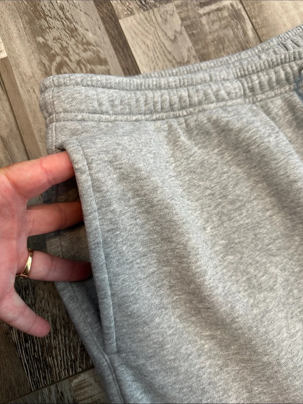 Nike Light Gray Men's Fleece Sweatpants